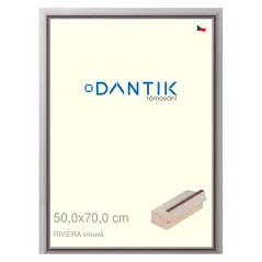 DANTIK rám na fotografie, puzzle, 50x70 | RIVIERA burgundy (Plexi Clear)