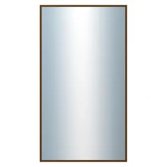 DANTIK - Zarámované zrkadlo - rozmer s rámom cca 50x90 cm z lišty Hliník hnedá - P269-211 (7269211)