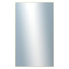 DANTIK - Zarámované zrkadlo - rozmer s rámom cca 60x100 cm z lišty Hliník zlatá lesklá - P01-001 (7001001)