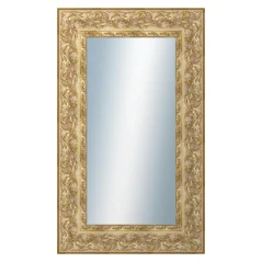 DANTIK - Zrkadlo v ráme - rozmery s rámom cca 60x100 cm z lišty WING decorative gold (2890)