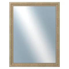 DANTIK - Zrkadlo v ráme - rozmery s rámom cca 70x90 cm z lišty WING malá strieborná patina (2775)