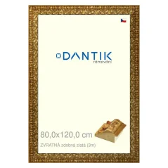 DANTIK obraz, puzzle, fotorámik 80x120 | BACK dekoratívny zlatý (Plexi Clear)
