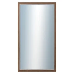 DANTIK - Zarámované zrkadlo - rozmer s rámom cca 50x90 cm z lišty TAIGA hnedá (3107)