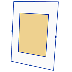 Euroklip PLEXI (číre) - Rozměry - 60x60