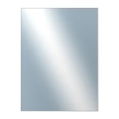DANTIK - Zarámované zrkadlo - rozmer s rámom cca 60x80 cm z lišty Hliník biela - P273-027 (7273027)