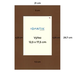 Paspartovací kartón DANTIK - P59 - 4x8499 - 21x29 - 713x18v (A4 na výšku)