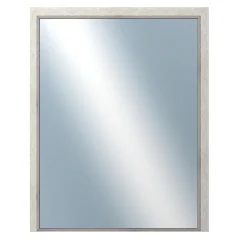 DANTIK - Zarámované zrkadlo - rozmer s rámom cca 70x90 cm z lišty CARRARA biela (2896)