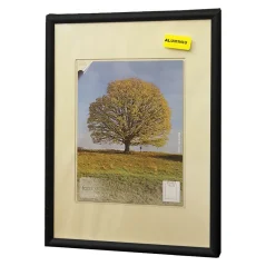 Rám 25 -4x38 -1 čierny Fastframe úzky hliníkový PLEXI číry Rám 25 -4x38 -1 čierny Fastframe úzky hliníkový PLEXI číry