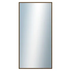 DANTIK - Zarámované zrkadlo - rozmer s rámom cca 50x100 cm z lišty Hliník hnedá - P269-211 (7269211)