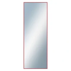 DANTIK - Zrkadlo v ráme - rozmery s rámom cca 50x140 cm z hliníkovej lišty červenej farby - P02-244 (7002244)