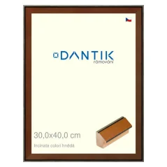 DANTIK obraz, puzzle, fotorám 30x40 | INCLINATA farba hnedá (Plexi Clear)