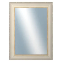 DANTIK - Zarámované zrkadlo - rozmer s rámom cca 60x80 cm z lišty GREECE biela (2639)