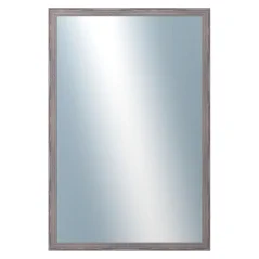 DANTIK - Zarámované zrkadlo - rozmer s rámom cca 40x60 cm z lišty KASSETTE tmavosivá (3056)