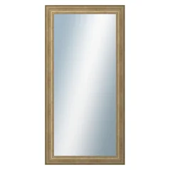 DANTIK - Zarámované zrkadlo - rozmer s rámom cca 60x120 cm z lišty HRAD strieborná patina (2823)