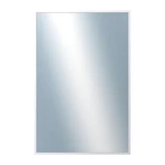 DANTIK - Zarámované zrkadlo - rozmer s rámom cca 40x60 cm z lišty Hliník biela - P03-027 (7003027)