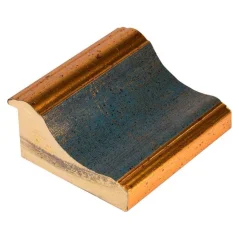 DANTIK obrázok, puzzle, fotorámik 40x50 | BOLD modro-zlatý plast (sklo číre)