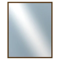 DANTIK - Zarámované zrkadlo - rozmer s rámom cca 40x50 cm z lišty Hliník hnedá - P269-211 (7269211)