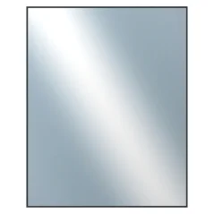 DANTIK - Zrkadlo v ráme - rozmery s rámom cca 80x100 cm z hliníka čiernej farby - P01-021 (7001021)