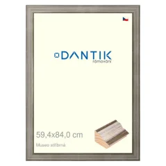 DANTIK rámik na obrázky, puzzle, fotografie 59,4x84 | Museo strieborný (Plexi Clear) DANTIK rámik na obrázky, puzzle, fotografie 59,4x84 | Museo strieborný (Plexi Clear)