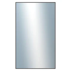 DANTIK - Zarámované zrkadlo - rozmer s rámom cca 60x100 cm z lišty Hliník hnedá - P01-022 (7001022)
