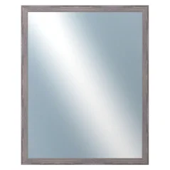 DANTIK - Zarámované zrkadlo - rozmer s rámom cca 40x50 cm z lišty KASSETTE tmavosivá (3056)