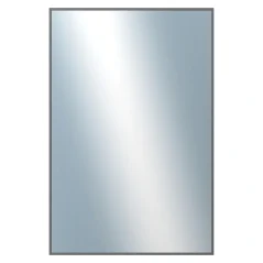 DANTIK - Zarámované zrkadlo - rozmer s rámom cca 80x120 cm z lišty Hliník grafit drás - P269-224 (7269224)