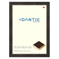 DANTIK rám na obrázky, puzzle, fotografie 70x100 | TOMAS čierny veľký (Plexi Clear)