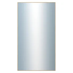 DANTIK - Zarámované zrkadlo - rozmer s rámom cca 50x90 cm z lišty Hliník dub - P273-514 (7273514)