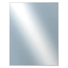 DANTIK - Zarámované zrkadlo - rozmer s rámom cca 70x90 cm z lišty Hliník strieborná - P269-004 (7269004)