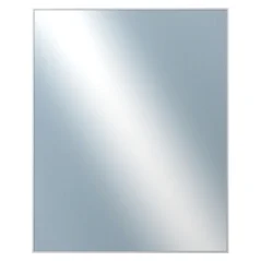 DANTIK - Zarámované zrkadlo - rozmer s rámom cca 80x100 cm z lišty Hliník strieborná - P22-004 (7022004)