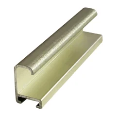 DANTIK - Zarámované zrkadlo - rozmer s rámom cca 50x140 cm z lišty Hliník zlatá drás. - P269-219 (7269219)