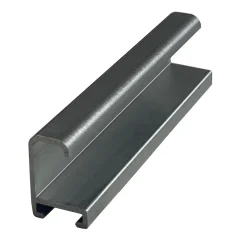 DANTIK - Zarámované zrkadlo - rozmer s rámom cca 50x70 cm z lišty Hliník sivá drás. - P269-223 (7269223)