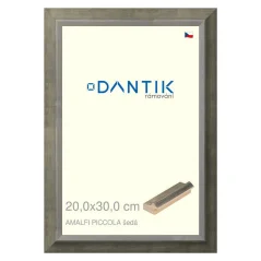 DANTIK rám na obrázky, puzzle, fotografie 20x30 | AMALFI piccola sivá (sklo číre) DANTIK rám na obrázky, puzzle, fotografie 20x30 | AMALFI piccola sivá (sklo číre)