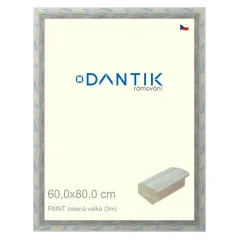 DANTIK rám na obrázok, puzzle, fotografiu 60x80 | PAINT green large (Plexi Clear)