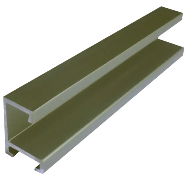 DANTIK - Zarámované zrcadlo - rozměr s rámem cca 50x140 cm z lišty Hliník platina - P03-019 (7003019)