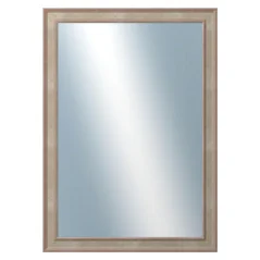 DANTIK - Zarámované zrkadlo - rozmer s rámom cca 50x70 cm z lišty TOOTH malá strieborná (3162)