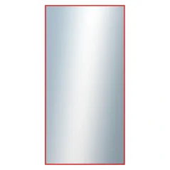 DANTIK - Zrkadlo v ráme - rozmery s rámom cca 60x120 cm z hliníkovej lišty červenej farby - P01-098 (7001098)