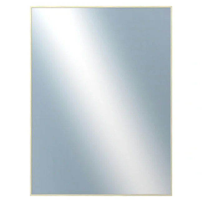 DANTIK - Zarámované zrcadlo - rozměr s rámem cca 60x80 cm z lišty Hliník zlatá lesklá - P01-001 (7001001)