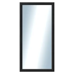 DANTIK - Zrkadlo v ráme - rozmery s rámom cca 50x100 cm z LEDVINKY čiernej (1446)