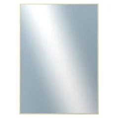 DANTIK - Zarámované zrkadlo - rozmer s rámom cca 50x70 cm z lišty Hliník zlatá lesklá - P01-001 (7001001)