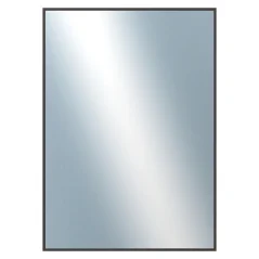 DANTIK - Zarámované zrkadlo - rozmer s rámom cca 50x70 cm z lišty Hliník hnedá - P01-022 (7001022)