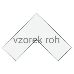 Vzorek rohový paspartovacího kartonu PAW1250 - Hnědá