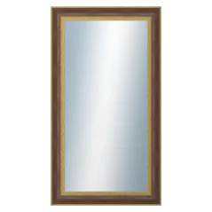 DANTIK - Zrkadlo v ráme - rozmery s rámom cca 50x90 cm z pásu RED GOLD plast (3069)