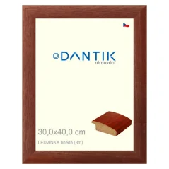 DANTIK obraz, puzzle, fotorámik 30x40 | LEDVINKA hnedá (Plexi Clear)