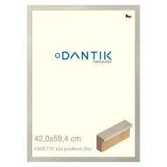 DANTIK obraz, puzzle, fotorámik 42x59,4 | KASSETTE biely dierovaný (Plexi Clear)