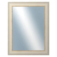 DANTIK - Zarámované zrkadlo - rozmer s rámom cca 70x90 cm z lišty GREECE biela (2639)