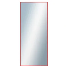 DANTIK - Zrkadlo v ráme - rozmery s rámom cca 60x140 cm z hliníkovej lišty červenej farby - P01-098 (7001098)