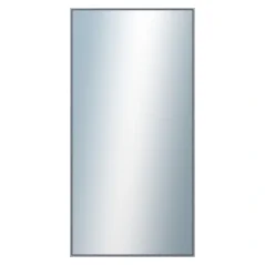 DANTIK - Zarámované zrkadlo - rozmer s rámom cca 50x100 cm z lišty Hliník platina - P02-019 (7002019)