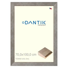 DANTIK rám na obrázky, puzzle, fotografie 70x100 | TOMAS biely veľký (Plexi Clear)