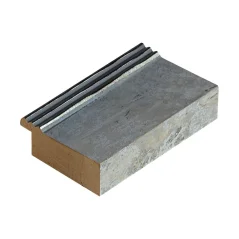 DANTIK - Zarámované zrkadlo - rozmer s rámom cca 40x60 cm z lišty CARRARA biela (2896)